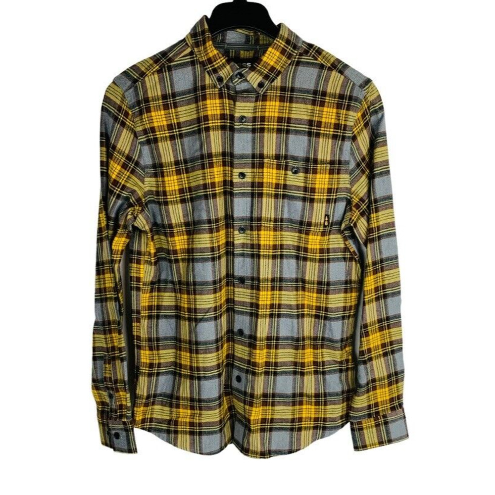 Bass Outdoors Mens Size Medium Shirt Button Up Long Sleeve‎ Plaid Flannel NWT